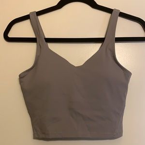 Padded cropped tank top